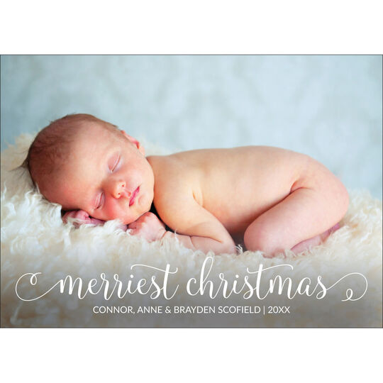 Merriest Christmas Holiday Photo Cards